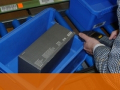 Lager Logistik Kontrolle Barcode Stapler mobil SAP